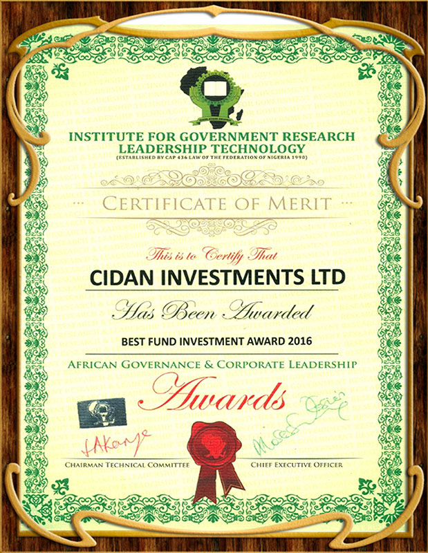 Best Fund Investment Award